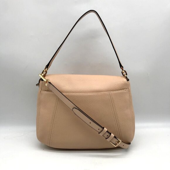 Michael Kors Light Pink Pebbled Leather Bedford Convertible Shoulder bag - Picture 2 of 11